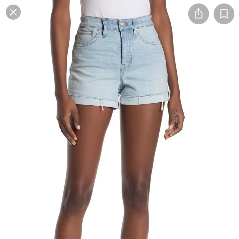 Madewell High Waisted Denim Shorts